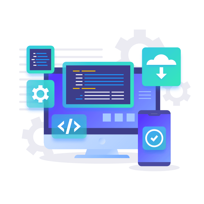 Technology Illustration Left